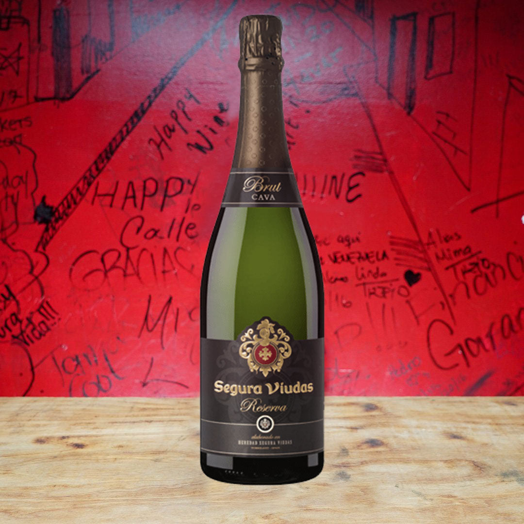 SEGURA VIUDAS BRUT RESERVA CAVA, CATALONIA SPAIN-Happy Wine Calle Ocho