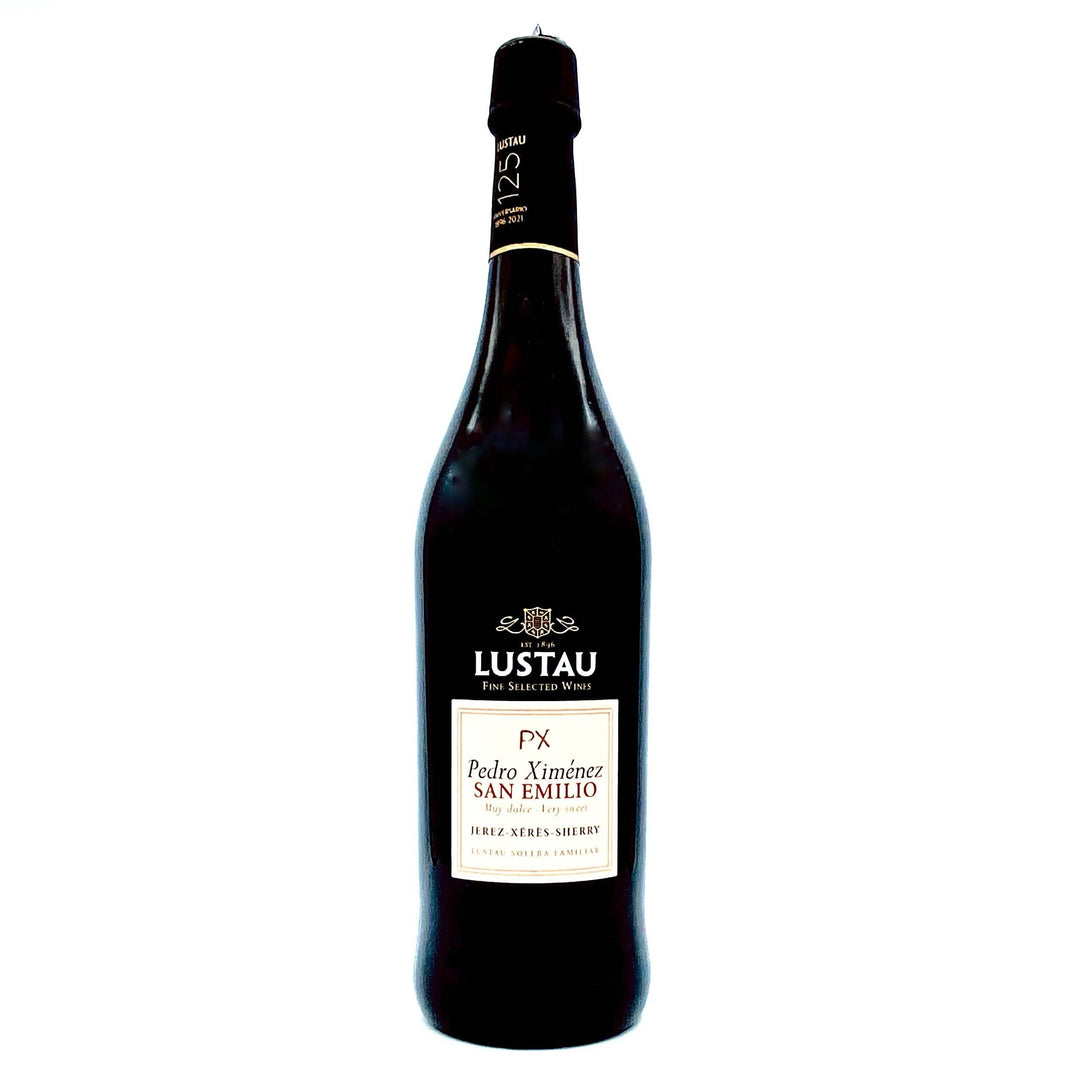 LUSTAU SOLERA RESERVA PEDRO XIMEMEZ SAN EMILIO JEREZ SHERRY, ANDALUCIA SPAIN-Happy Wine Calle Ocho