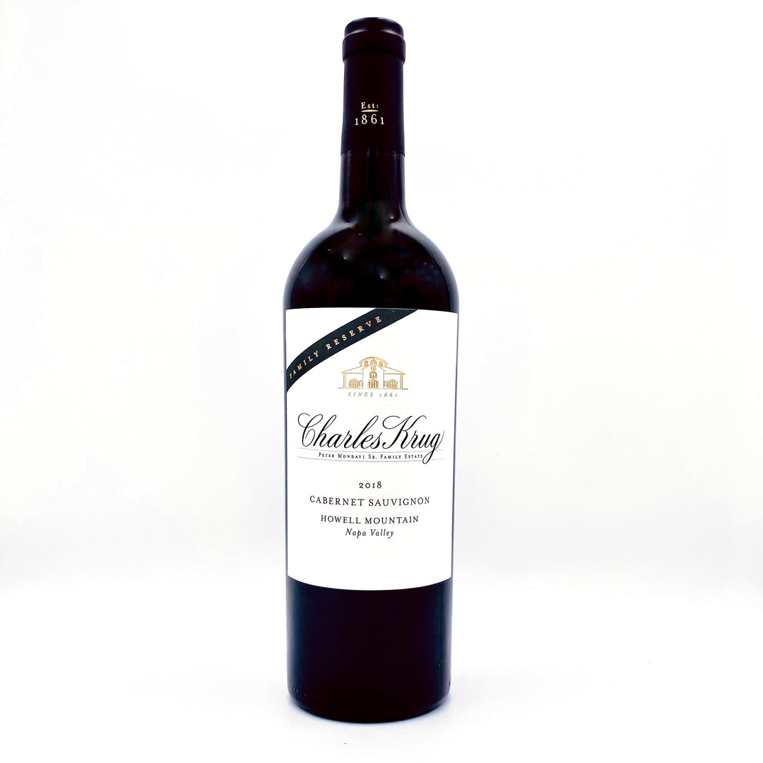 2018 CHARLES KRUG HOWELL MOUNTAIN CABERNET SAUVIGNON FAMILY RESERVE, NAPA VALLEY CALIFORNIA Copy-Happy Wine Calle Ocho