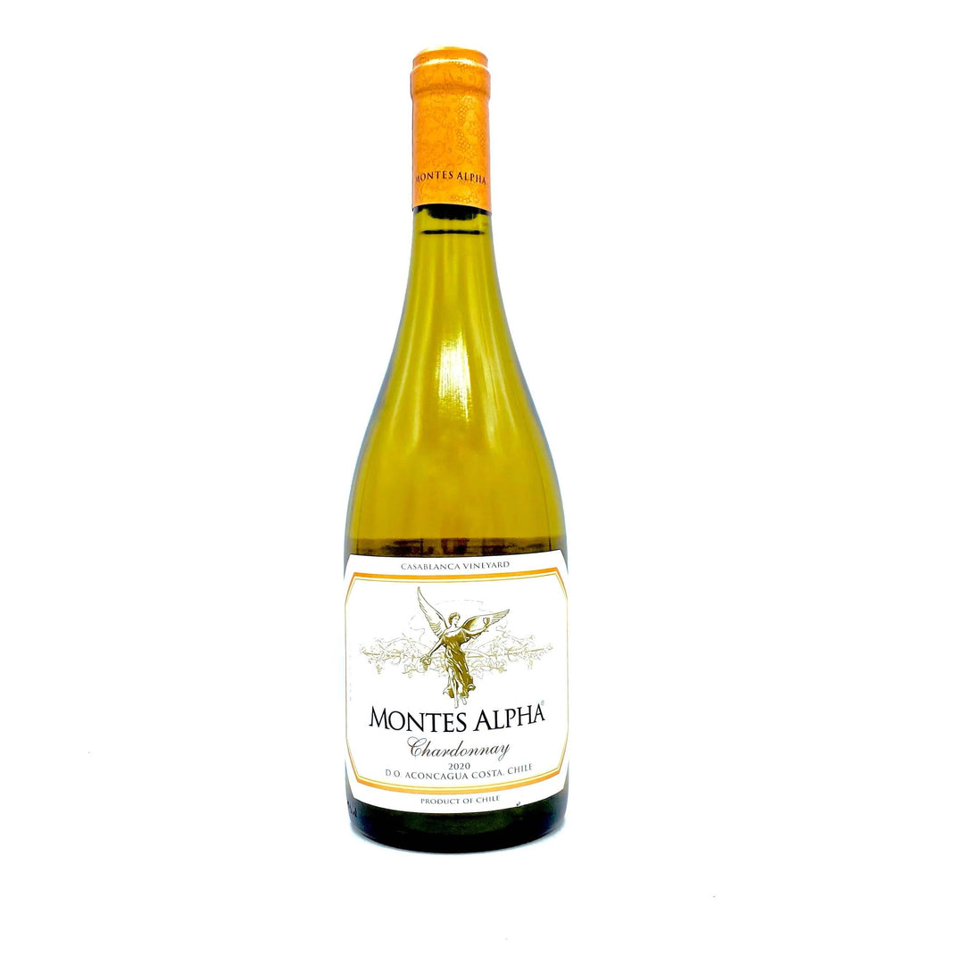 2020 MONTES ALPHA CHARDONNAY, DO ACONCAGUA COSTA CHILE-Happy Wine Calle Ocho