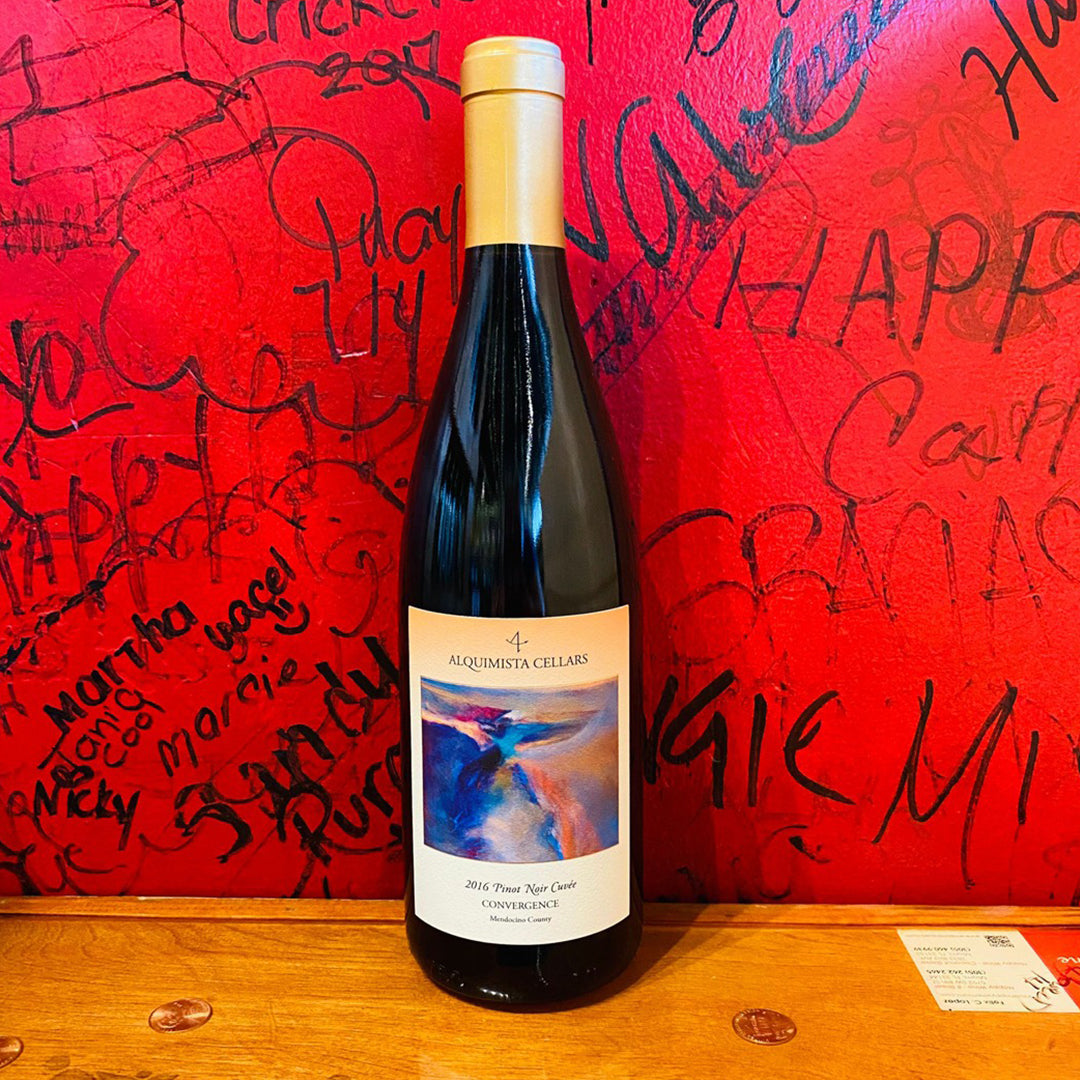 2016 ALQUIMISTA CELLARS CONVERGE PINOT NOIR CUVEE. MENDOCINO COUNTY CALIFORNIA-Happy Wine Calle Ocho